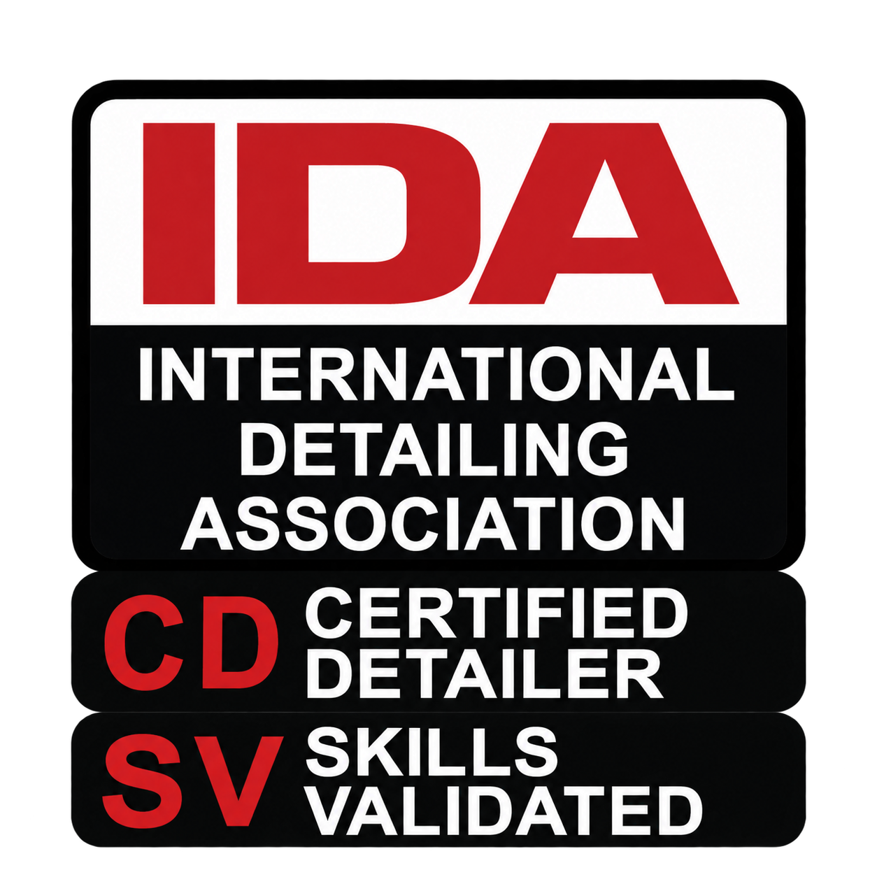 International Detailing Association — Certified Detailer and Skills Validated